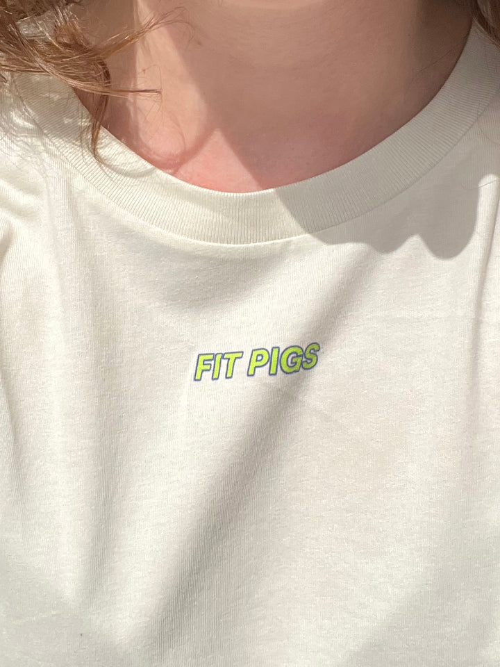 Keep Starting Digital Heart Crop Tee