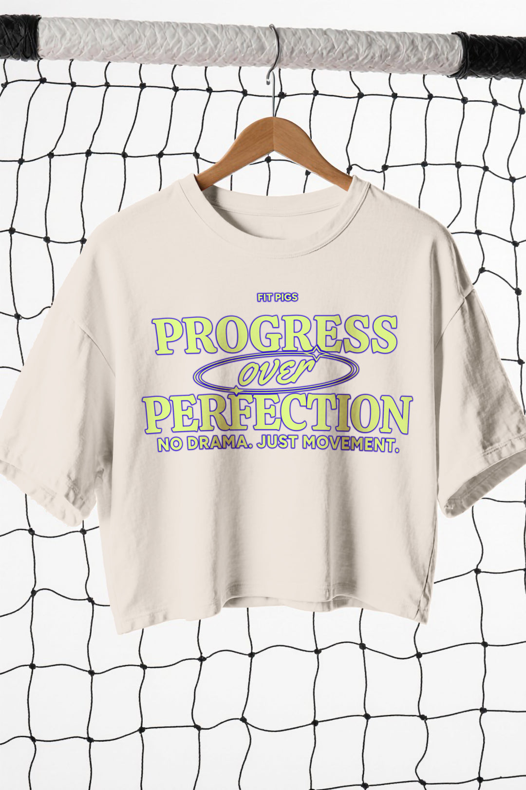Progress Over Perfection Crop Tee