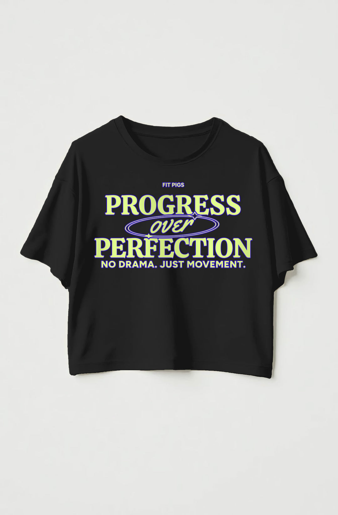 Progress Over Perfection Crop Tee