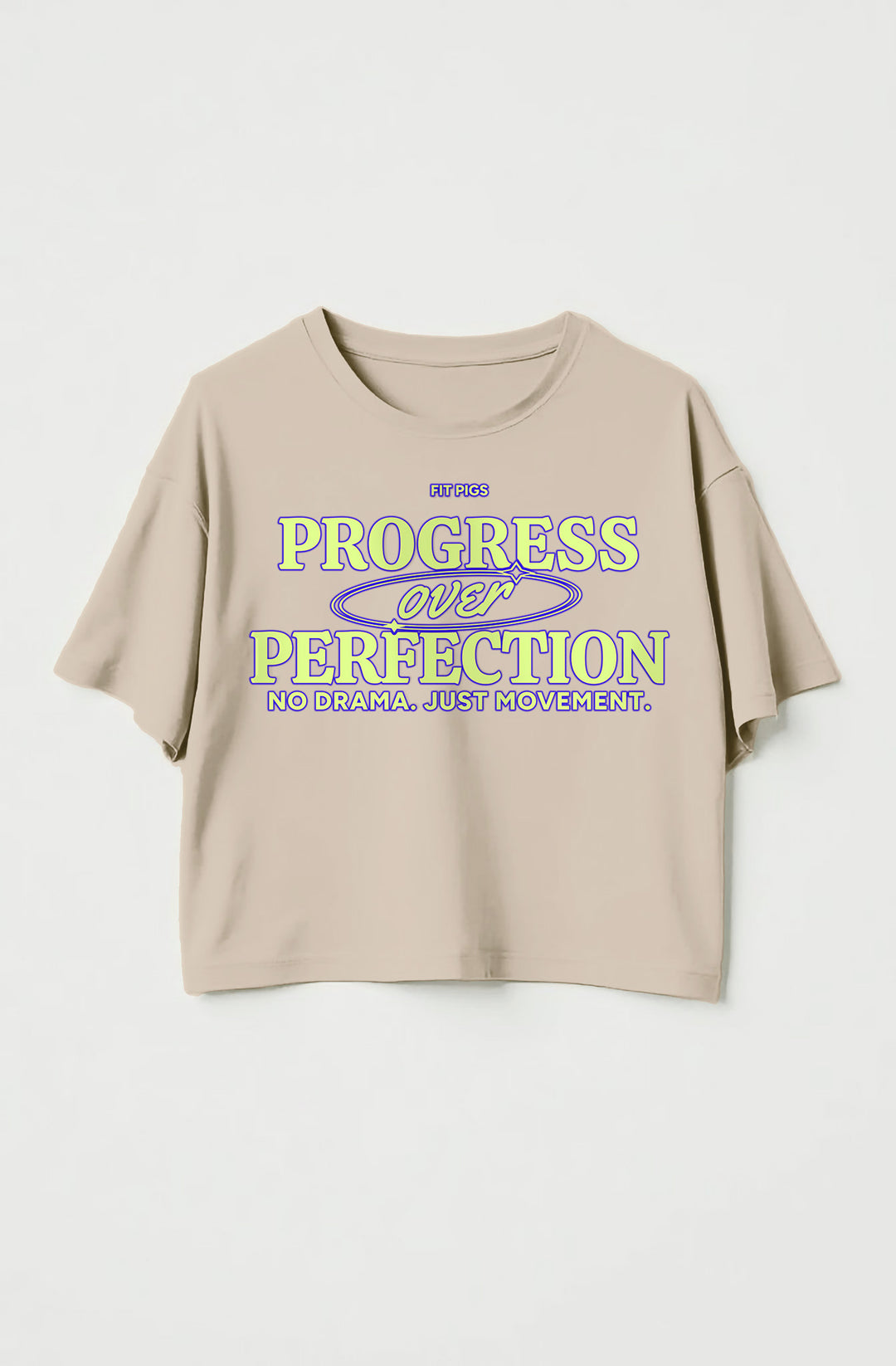 Progress Over Perfection Crop Tee