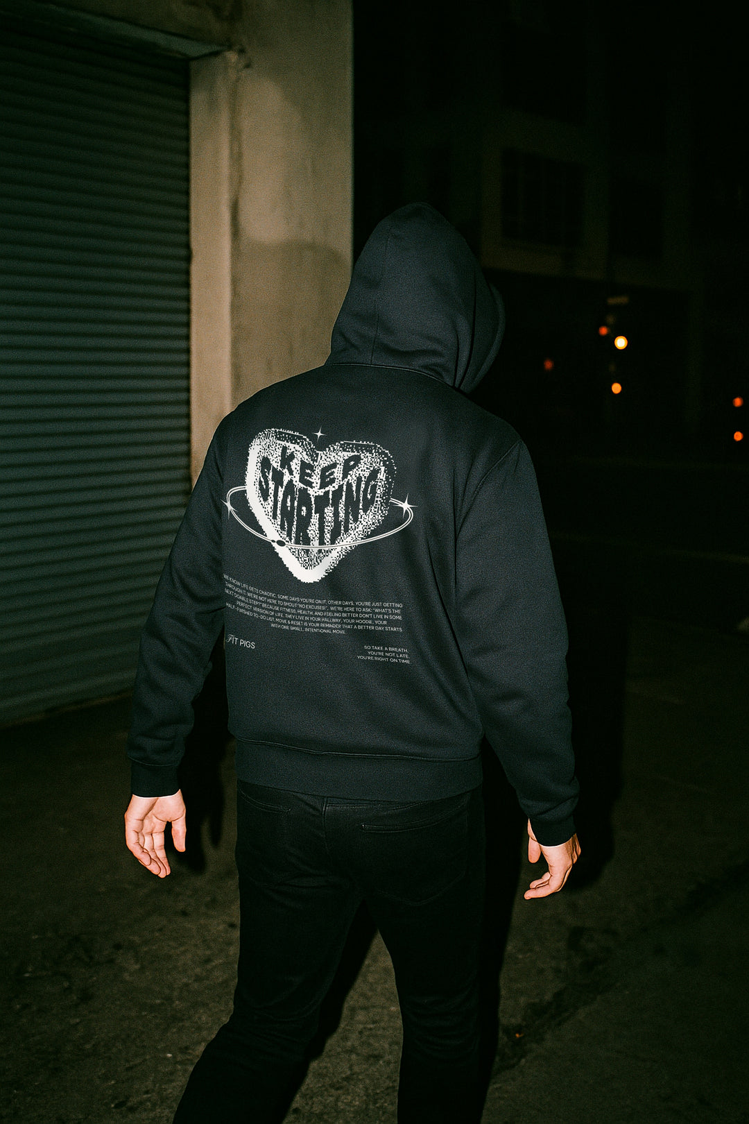 Keep Starting Digital Heart Hoodie