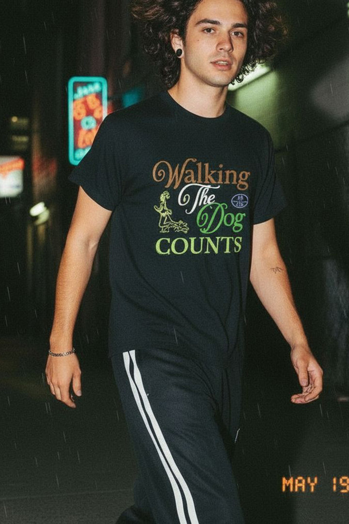 Walking the Dog Counts Tee