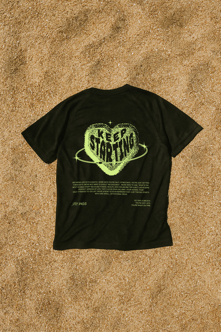 keep starting sports tee