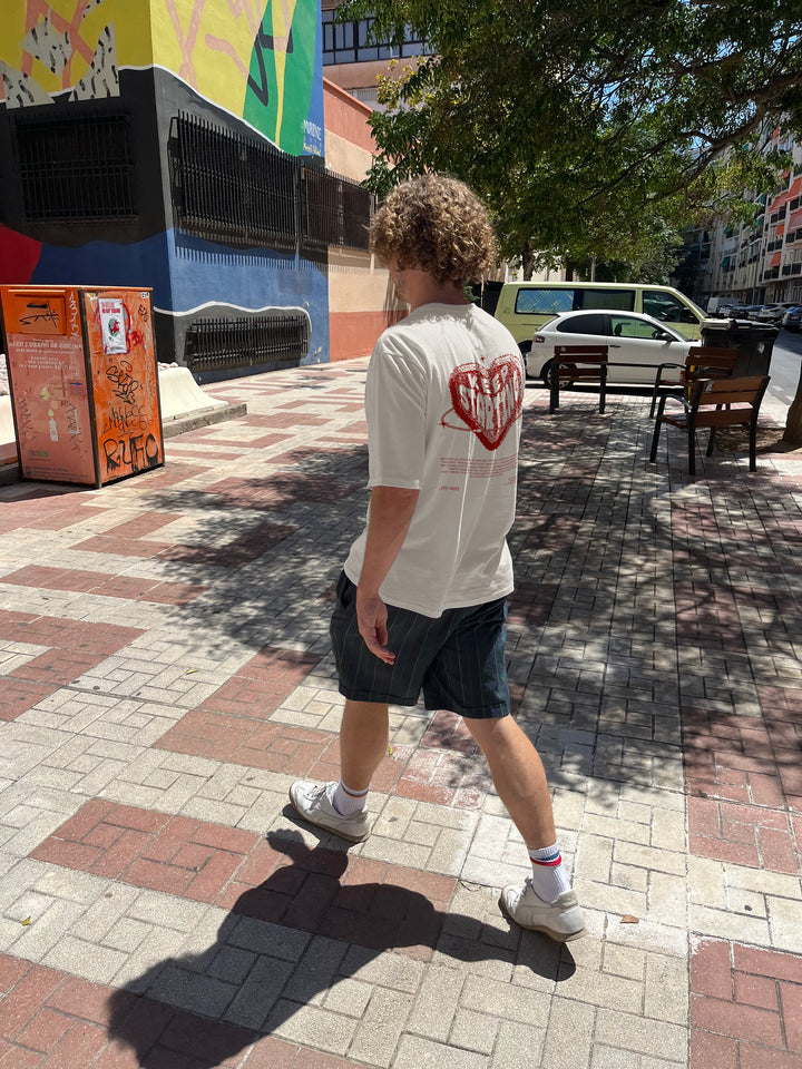 Keep Starting Digital Heart Back Print Tee