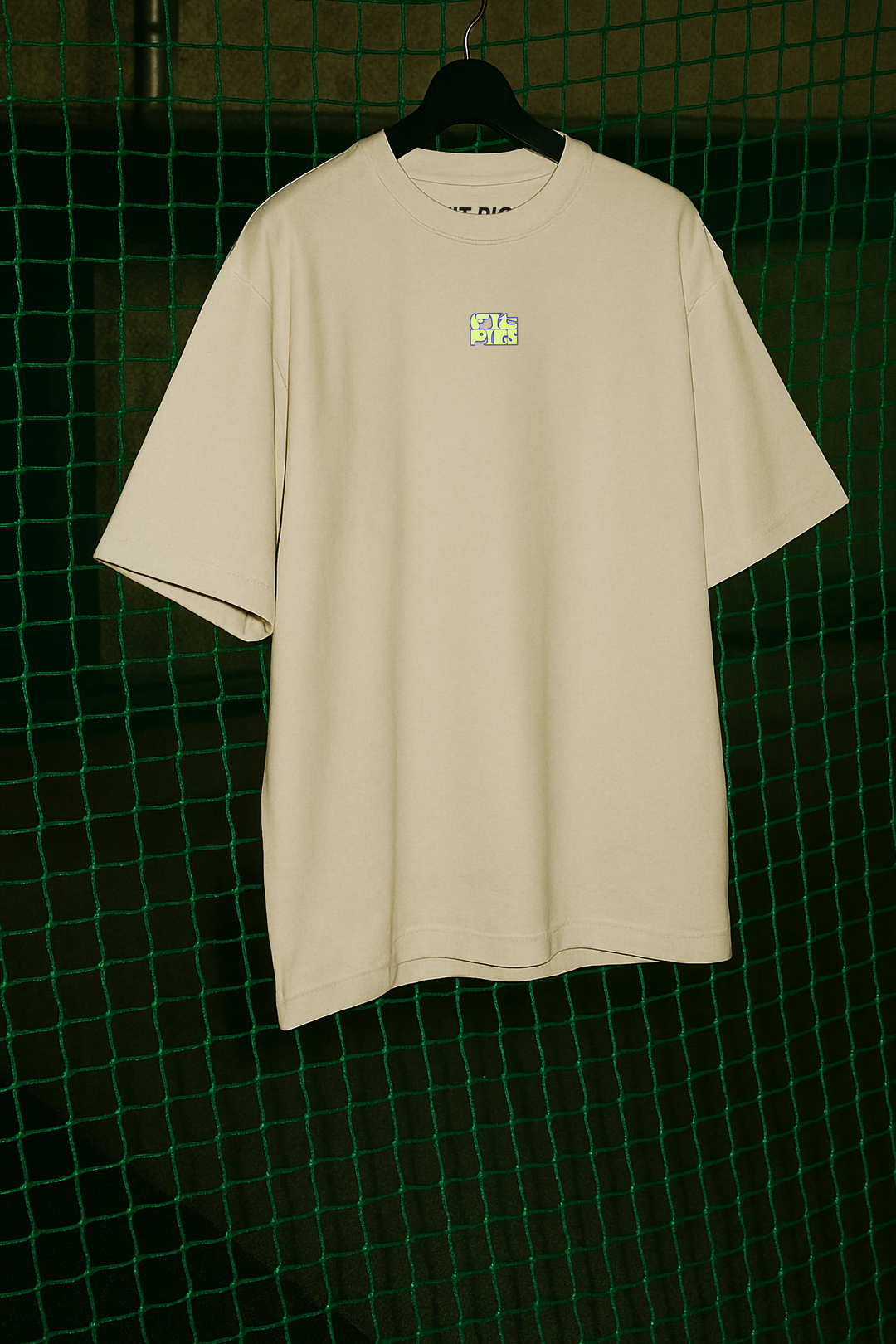 Fluro Surfy Logo Progress Over Perfection Tee