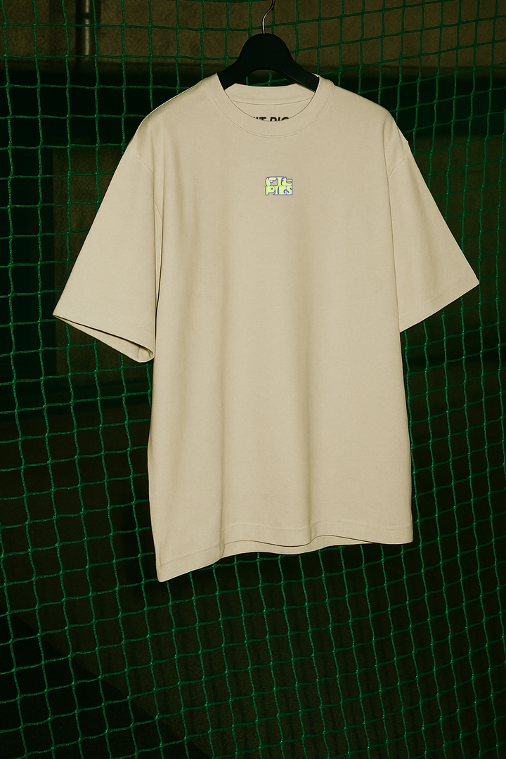 Fluro Surfy Logo Progress Over Perfection Tee