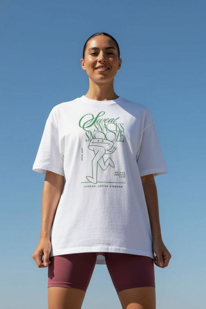 Sweat Snacks Snooze Tee